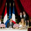 Dîner d'Etat donné en l'honneur du roi Willem-Alexander et de la reine Maxima des Pays-Bas par François Hollande au palais de l'Elysée à Paris, le 10 mars 2016.