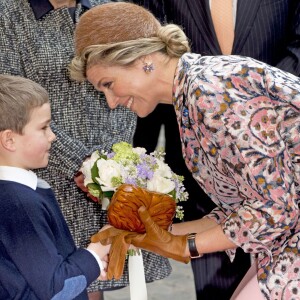 Le roi Willem-Alexander et la reine Maxima des Pays-Bas sont reçus par Anne Hidalgo, maire de Paris à l'Hôtel de Ville à Paris, le 11 mars 2016.11/03/2016 - Paris