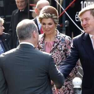 Le roi Willem-Alexander et la reine Maxima des Pays-Bas visitent la cité de la mode et de design à Paris le 11 mars 2016. © Giancarlo Gorassini / Bestimage