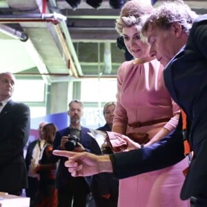 Le roi Willem-Alexander et la reine Maxima des Pays-Bas ont visité les Docks et la Cité de la Mode et du Design à Paris, le 11 mars 2016, lors de leur visite d'Etat de deux jours. © Stéphane Lemouton/Bestimage