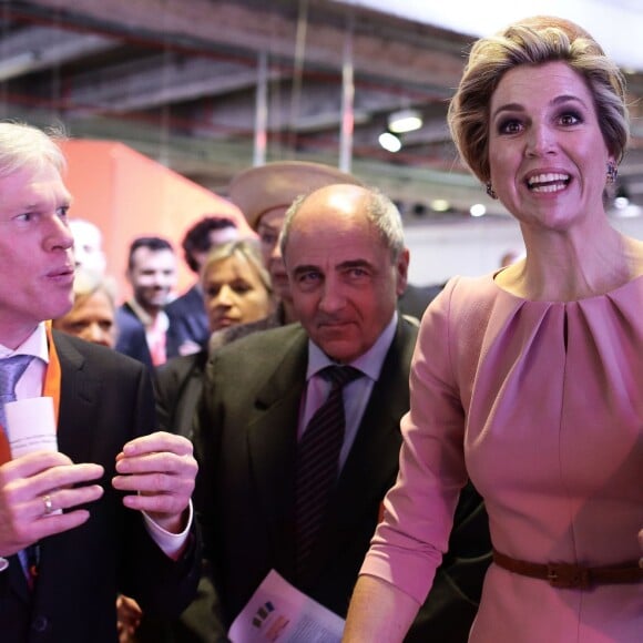 Le roi Willem-Alexander et la reine Maxima des Pays-Bas ont visité les Docks et la Cité de la Mode et du Design à Paris, le 11 mars 2016, lors de leur visite d'Etat de deux jours. © Stéphane Lemouton/Bestimage