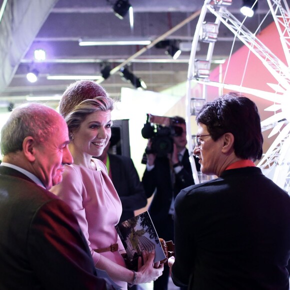 Le roi Willem-Alexander et la reine Maxima des Pays-Bas ont visité les Docks et la Cité de la Mode et du Design à Paris, le 11 mars 2016, lors de leur visite d'Etat de deux jours. © Stéphane Lemouton/Bestimage