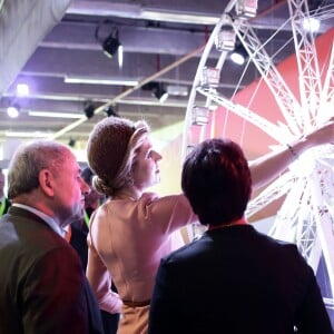 Le roi Willem-Alexander et la reine Maxima des Pays-Bas ont visité les Docks et la Cité de la Mode et du Design à Paris, le 11 mars 2016, lors de leur visite d'Etat de deux jours. © Stéphane Lemouton/Bestimage