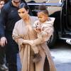 Kim Kardashian et sa fille North, le 16/09/2015 - New York