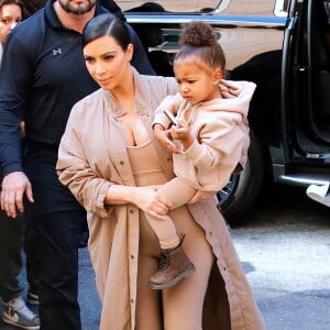 Kim Kardashian et sa fille North, le 16/09/2015 - New York