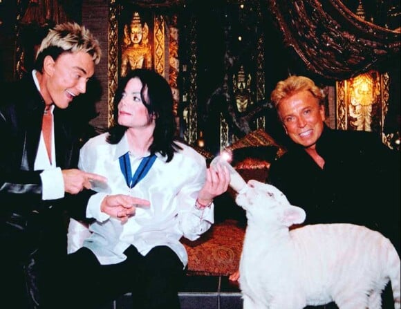 Avant l'accident : Siegfried et Roy avec Michael Jackson