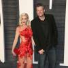 Gwen Stefani et son compagnon Blake Shelton à la soirée "Vanity Fair Oscar Party" après la 88ème cérémonie des Oscars à Hollywood, le 28 février 2016.