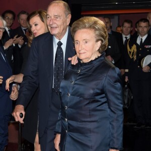 Jacques Chirac et sa femme Bernadette au Musee du Quai Branly à Paris, le 21 novembre 2013
