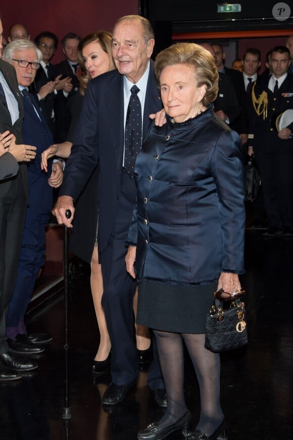 Jacques Chirac et sa femme Bernadette au Musee du Quai Branly à Paris, le 21 novembre 2013