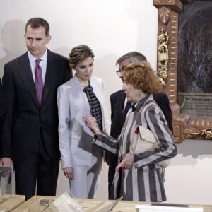 Le roi Felipe VI et la reine Letizia d'Espagne étaient en visite officielle à Porto Rico le 15 mars 2016 à l'occasion du VIIe Congrès international de la langue espagnole.