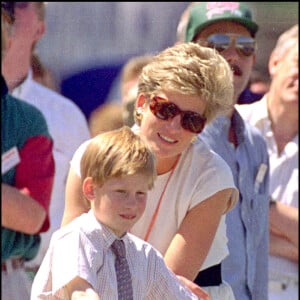 La princesse Diana et le prince Harry à Silverstone en 1994