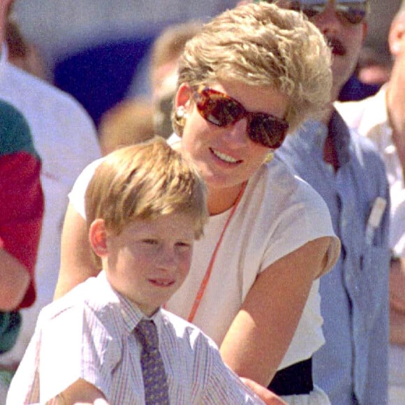 La princesse Diana et le prince Harry à Silverstone en 1994