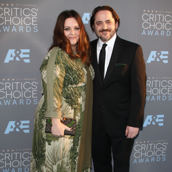 Melissa McCarthy et son mari - 21e "Critics' choice Awards" à Santa Monica le 17 janvier 2016.