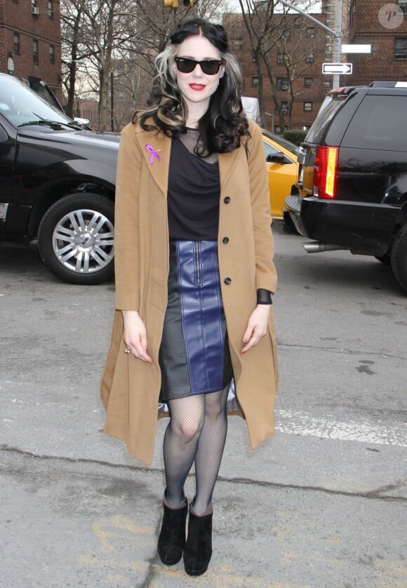 Kate Nash au defile BCBG lors de la fashion week a New York, le 7 fevrier 2013.