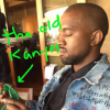 Kanye West lors de l'anniversaire de Rob Kardashian Jr. au restaurant Nobu de Malibu. Photo publiée sur le compte Snapchat de Kim Kardashian, le 17 mars 2016.