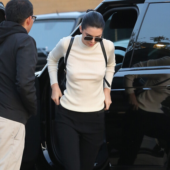 Kendall Jenner et Tyga à la soirée d'anniversaire de Rob Kardashian Jr. au restaurant Nobu à Malibu, le 17 mars 2016.