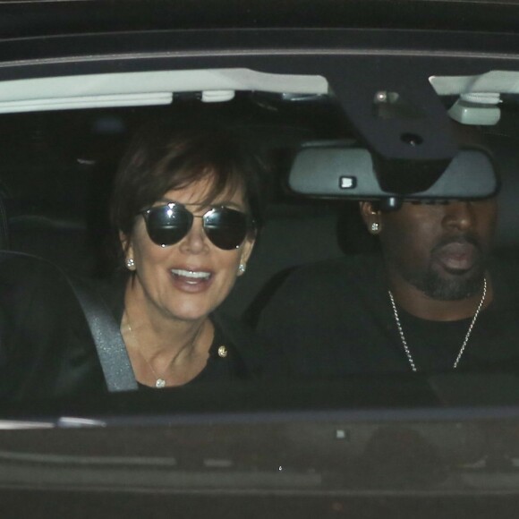 Kris Jenner, Corey Gamble, à la soirée d'anniversaire de Rob Kardashian Jr. au restaurant Nobu à Malibu, le 17 mars 2016.