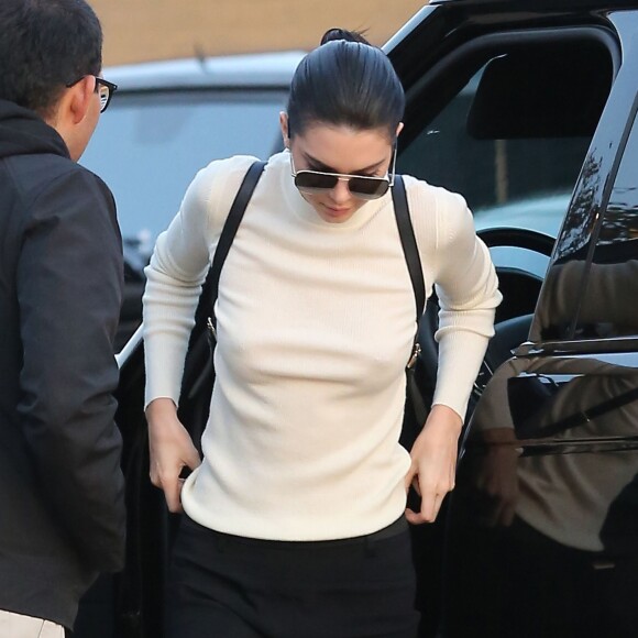 Kendall Jenner à la soirée d'anniversaire de Rob Kardashian Jr. au restaurant Nobu à Malibu, le 17 mars 2016.