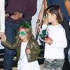 Penelop et Mason, les enfants de Kourtney et Scott Disick, à la soirée d'anniversaire de Rob Kardashian Jr. au restaurant Nobu à Malibu, le 17 mars 2016.