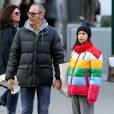 Exclusif - Le célèbre photographe Terry Richardson et sa femme Alexandra Bolotow enceinte se promènent pendant 'Thanksgiving’ dans les rues de New York, le 25 novembre 2015