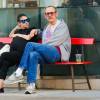 Alexandra Bolotow enceinte et son compagnon Terry Richardson dans les rues de SoHo. Le 9 mars 2016