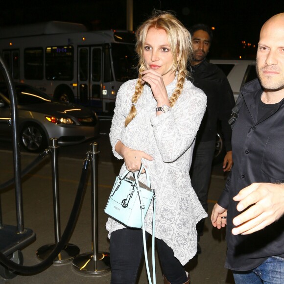 Britney Spears à l'aéroport de Los Angeles, le 14 mars 2016