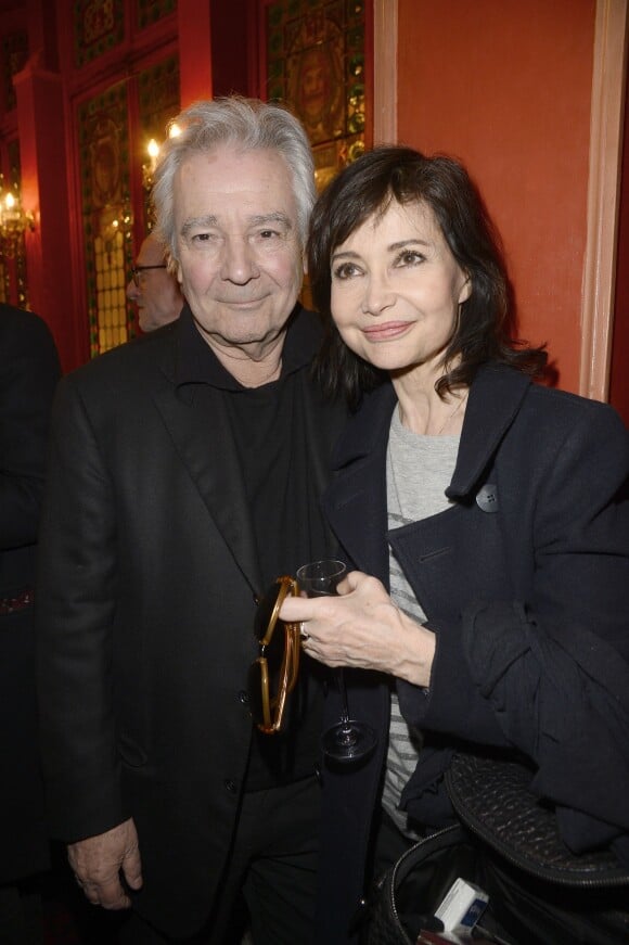Pierre Arditi et sa femme Évelyne Bouix - Générale de la pièce "L'être ou pas" au Théâtre Antoine à Paris le 21 mars 2016. © Coadic Guirec/Bestimage