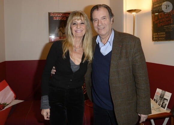 Daniel Russo et sa femme Lucie - Générale de la pièce "L'être ou pas" au Théâtre Antoine à Paris le 21 mars 2016. © Coadic Guirec/Bestimage