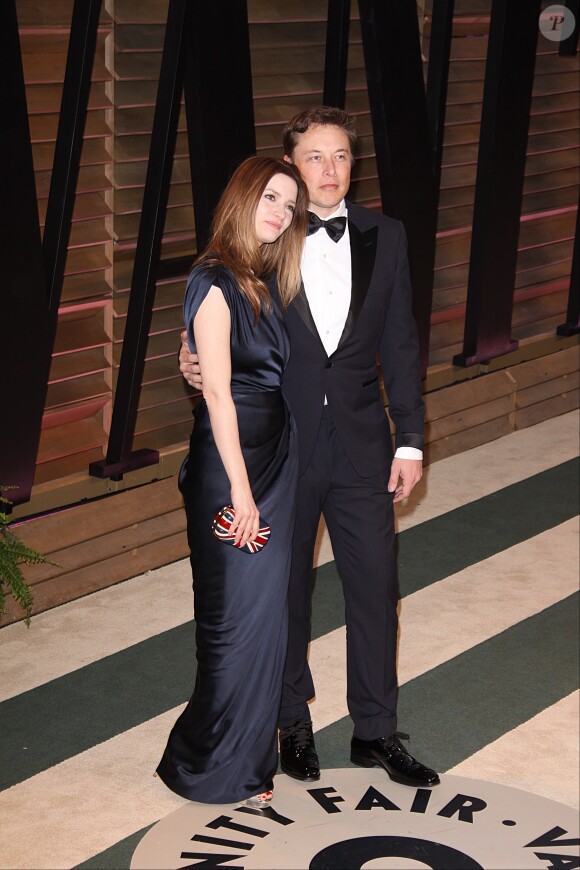Talulah Riley et Elon Musk, le 02/03/2014 - Los Angeles