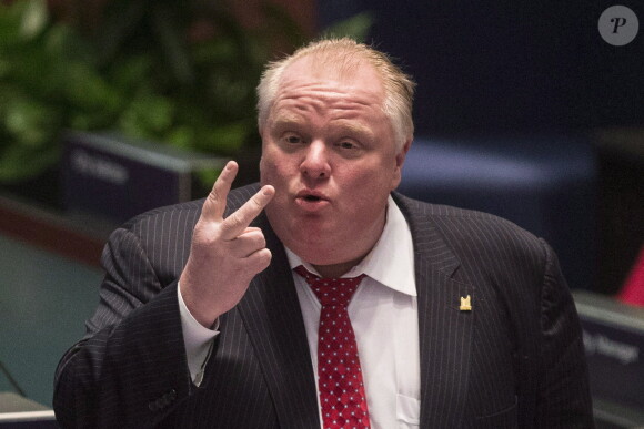 Rob Ford au conseil muncipal de Toronto, Canada, le 30 janvier 2014