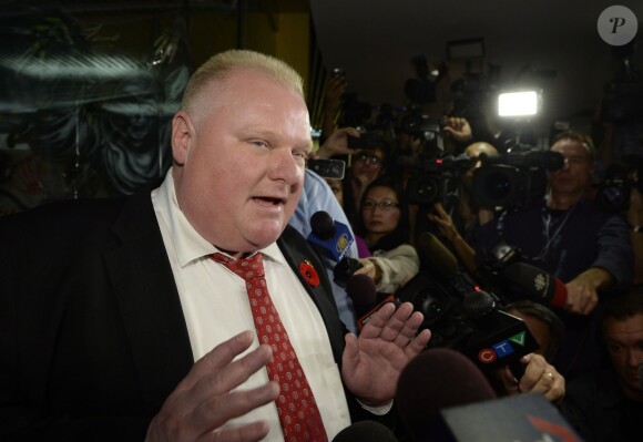 Rob Ford à l'hôtel de ville de Toronto, le 31 octobre 2013