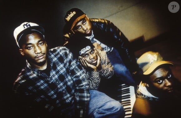 A Tribe Called Quest : Q-Tip, Phife Dawg, Ali Shaheed Muhammad et Jarobi White en 1990