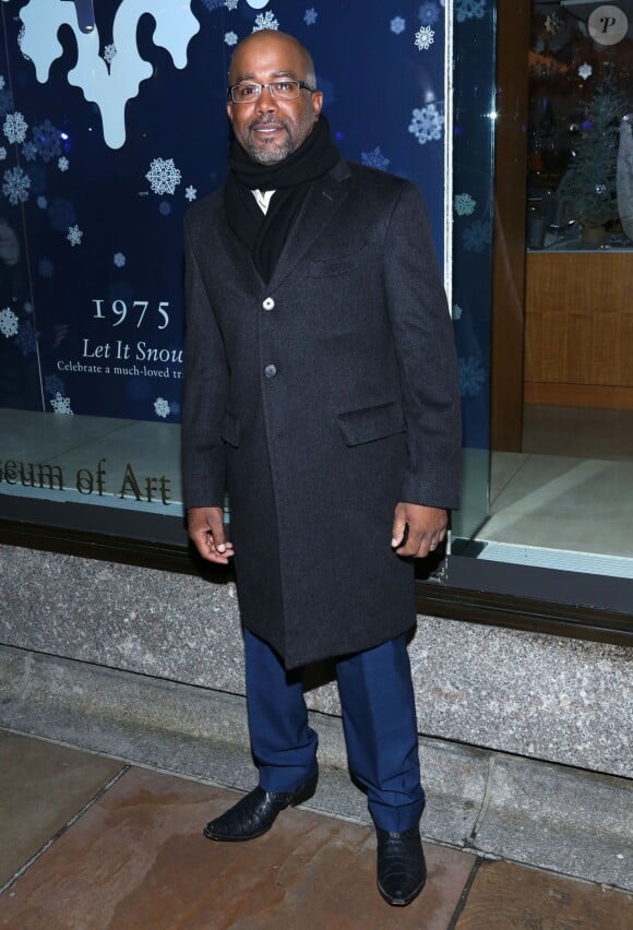 Darius Rucker lors de la cérémonie d'illumination du sapin de noël au Rockefeller Center à New York, le 3 décembre 2014.