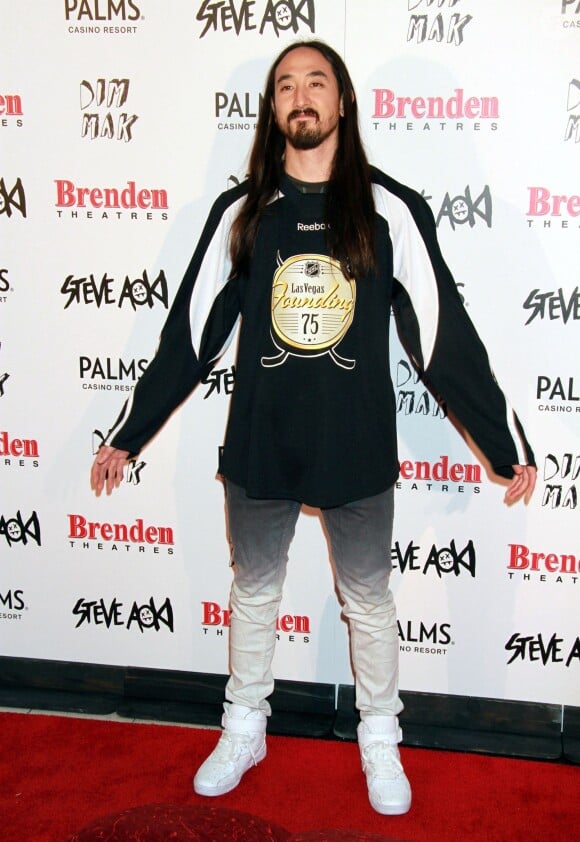 Steve Aoki, invité d'honneur au " Brenden Theatres " à Las Vegas, le 7 mars 2015