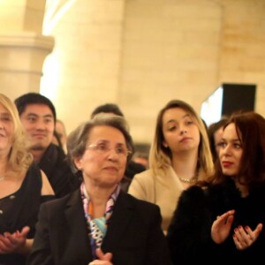 Andreas et Harula Aliagas - Inauguration de l'exposition photographique de Nikos Aliagas intitulée "Corps et âmes" à la Conciergerie à Paris le 23 Mars 2016. L'animateur de TF1 présente, dans ce monument historique et révolutionnaire, une facette moins connue de sa personnalité : il expose, en grand format et en noir et blanc, dix clichés très personnels ainsi qu'un diaporama de portraits de personnalités du 24 mars au 22 mai 2016. © Dominique Jacovides / Bestimage