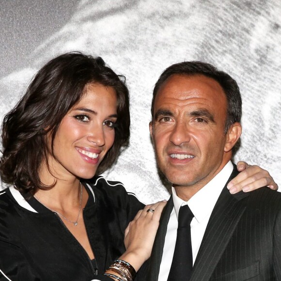 Laurie Cholewa, Nikos Aliagas - Inauguration de l'exposition photographique de Nikos Aliagas intitulée "Corps et âmes" à la Conciergerie à Paris le 23 Mars 2016. L'animateur de TF1 présente, dans ce monument historique et révolutionnaire, une facette moins connue de sa personnalité : il expose, en grand format et en noir et blanc, dix clichés très personnels ainsi qu'un diaporama de portraits de personnalités du 24 mars au 22 mai 2016. © Dominique Jacovides / Bestimage