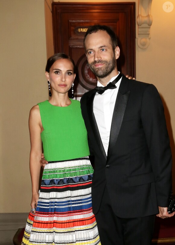 Natalie Portman et son mari Benjamin Millepied - Gala d'ouverture de la saison du Ballet de l'Opéra national de Paris, le 24 septembre 2015.