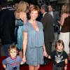 Lauren Holly à Westwood avec ses enfants en 2006