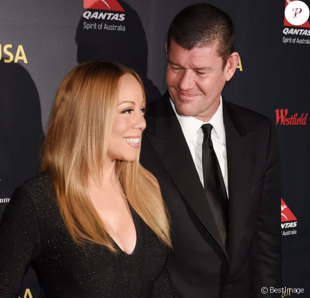 Mariah Carey et son compagnon James Packer - Célébrités arrivant à la soirée G'Day à Los Angeles le 28 janvier 2016. © CPA / BESTIMAGE