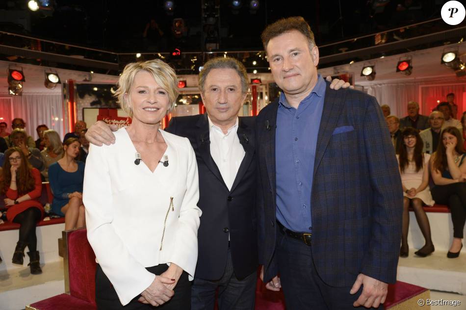 Sophie Davant, Michel Drucker et Pierre Sled Enregistrement de l'émission Vivement Dimanche à Sophie Davant, Michel Drucker et Pierre Sled Enregistrement de l'émission Vivement Dimanche à