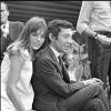 Serge Gainbourg et Jane Birkin sur le tournage du film "Slogan" réalisé par Pierre Grimblat, en 1968 - Paris