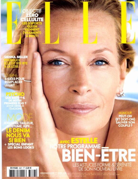 Estelle Lefébure en couverture de ELLE, 1er avril 2016