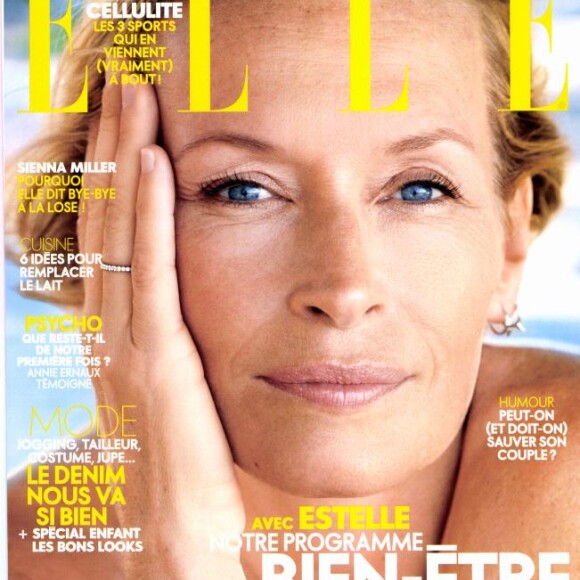 Estelle Lefébure en couverture de ELLE, 1er avril 2016