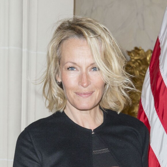 Estelle Lefébure - Déjeuner Swaroski et United Nations Foundation pour "l'international women's day" à l'ambassade des Etats-Unis à Paris le 3 mars 2016.