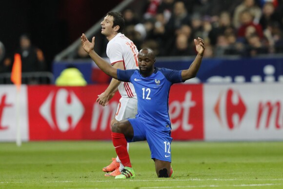 Lassana Diarra lors de France - Russie (4-2) en match amical au Stade de France le 29 mars 2016