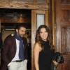 Eva Longoria et son fiancé Jose Antonio Baston, dînent au restaurant Casa Lucio à Madrid, le 1er avril 2016