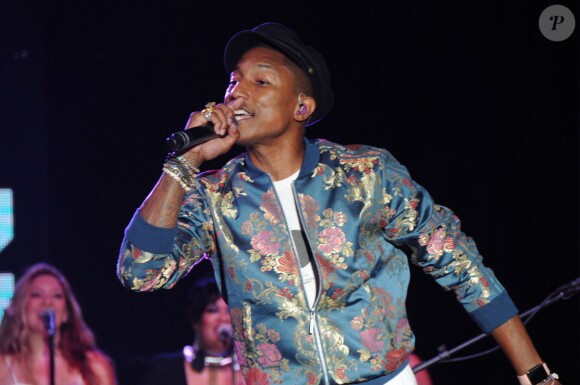 Pharrell Williams en concert au " Martha Clara Vineyards " à New York, le 4 août 2015.