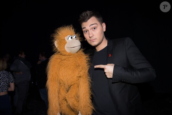 Exclusif - Jeff Panacloc - Backstage lors de l'enregistrement de l'émission "Alors on chante" au palais des sports à Paris à l'occasion des 20 ans du Sidaction et de la sortie de l'album "Kiss & Love" le 16 novembre 2014