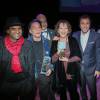Raghunath Manet, Denis Lavant, Claudia Cardinale, Bernard Montiel - 11ème cérémonie des Prix Henri Langlois au studio 104 de la Maison de la Radio à Paris le 11 février 2016. A cette occasion, Claudia Cardinale à fêté ses 60 ans de carrière lors de cette cérémonie à 3 jours de son 78ème anniversaire. © CVS / Bestimage