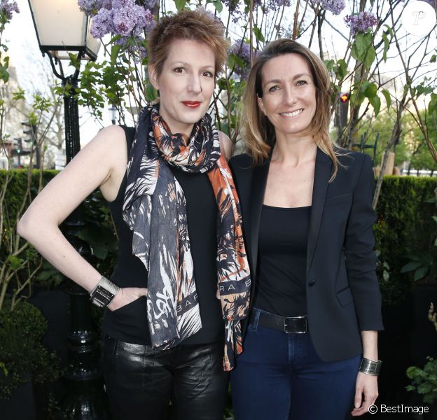 Natacha Polony et Anne-Claire Coudray - Prix de la Closerie des Lilas 2016 à Paris, le 12 avril 2016. © Olivier Borde/Bestimage